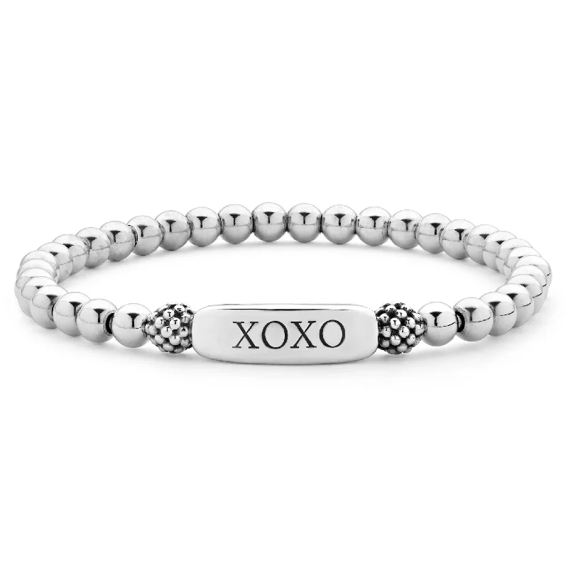Best Jewelry Sale – Shop Exclusive Designs Now Signature Caviar XOXO Stretch Bead Bracelet