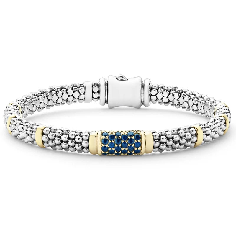 Jewelry Deals That Sparkle – Shop Today Signature Caviar Blue Sapphire Caviar Bracelet | 6mm