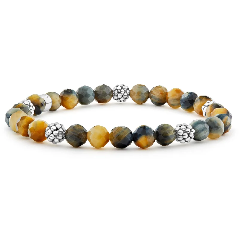 Luxury Jewelry At Unbeatable Discounts Signature Caviar Five Station Silver Tigereye Bead Bracelet Luxury Jewelry At Unbeatable Discounts Signature Caviar Five Station Silver Tigereye Bead Bracelet