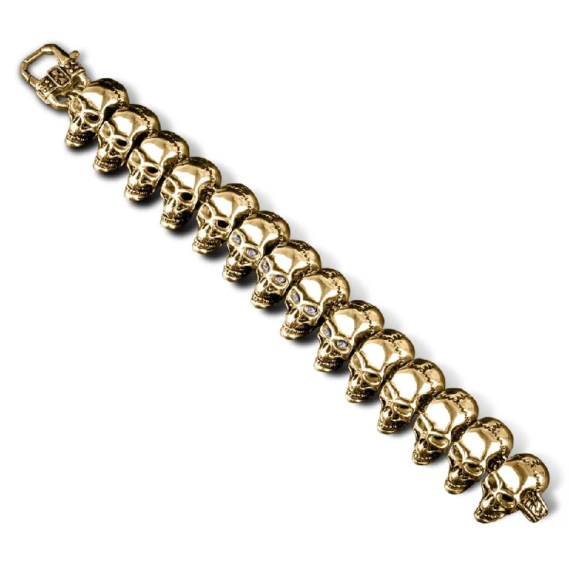 Last Chance To Shop High-End Jewelry At Markdown Prices Skullhead  Gold Bracelet