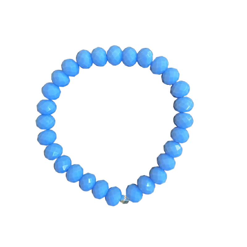 Hyacinth AB Faceted Rondelle 8mm Bracelet