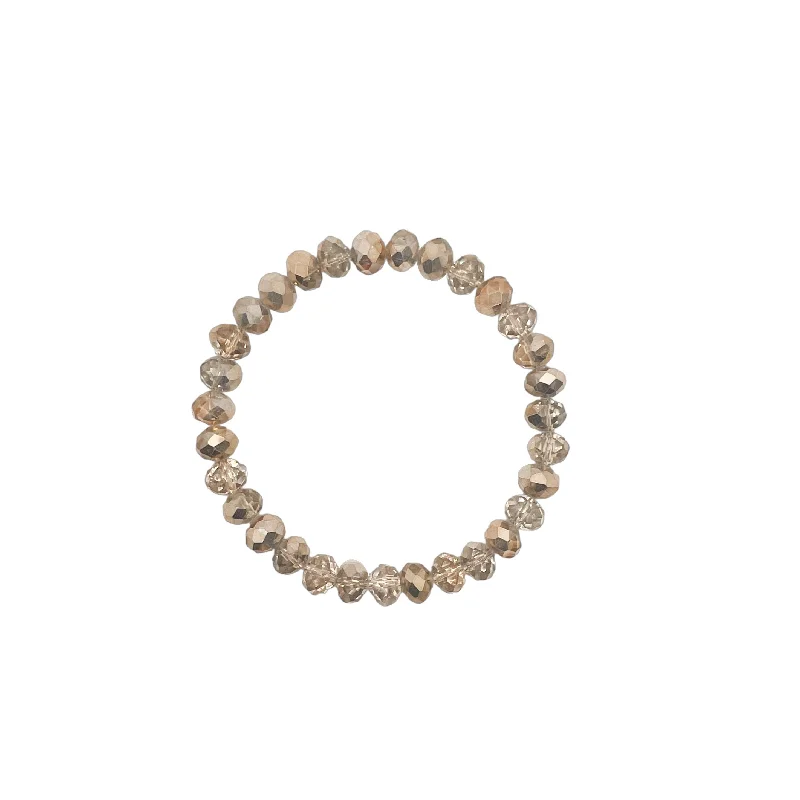 Huge Savings On Timeless Jewelry Collections Soft Gold Crackle Faceted Rondelle 8mm Bracelet