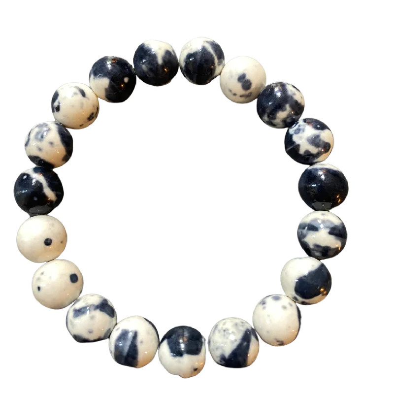 Speckled Egg Jade 10mm Bracelet