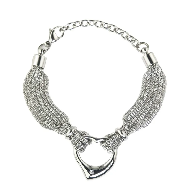 Make Your Outfit Shine With Discounted Jewelry Steel Heart Bracelet
