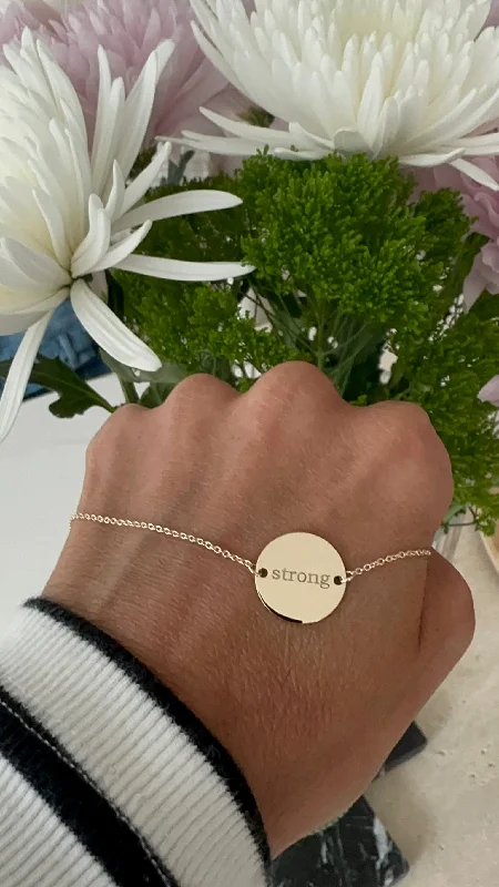 Discounted Jewelry For A Glamorous Look STRONG Disc Bracelet