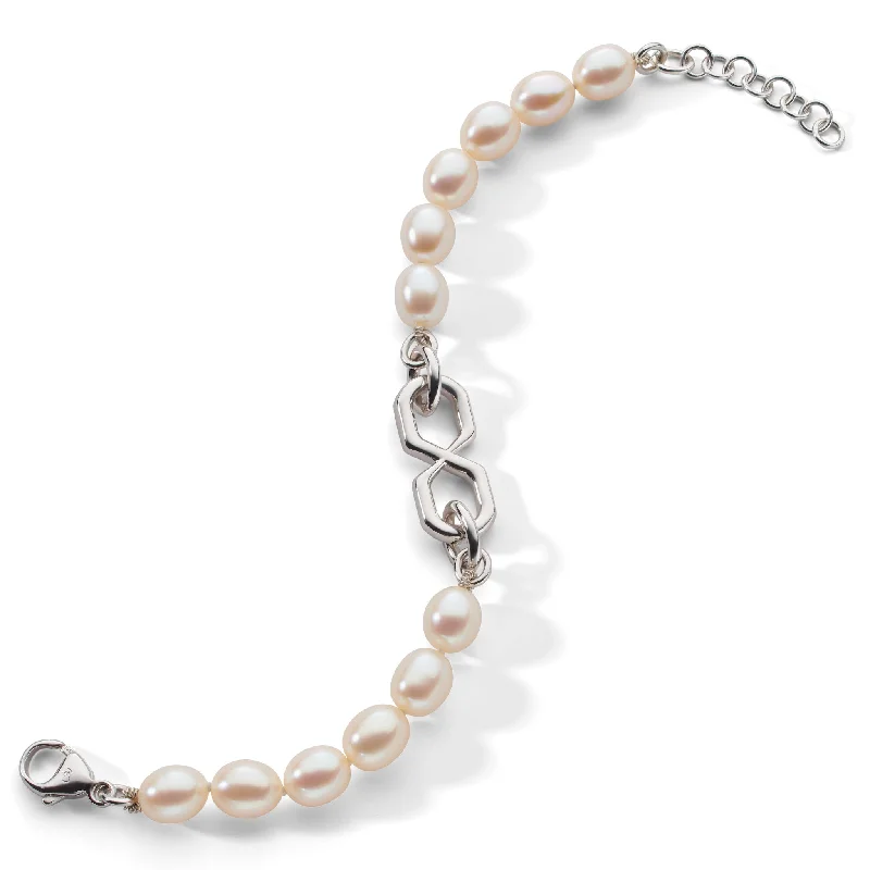 "The Symbol" Pearl Infinity Bracelet