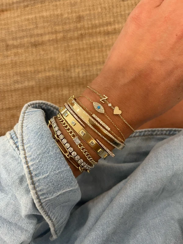 Luxury Handcrafted Jewelry For Elegant Looks The Zoe Initial Bracelet