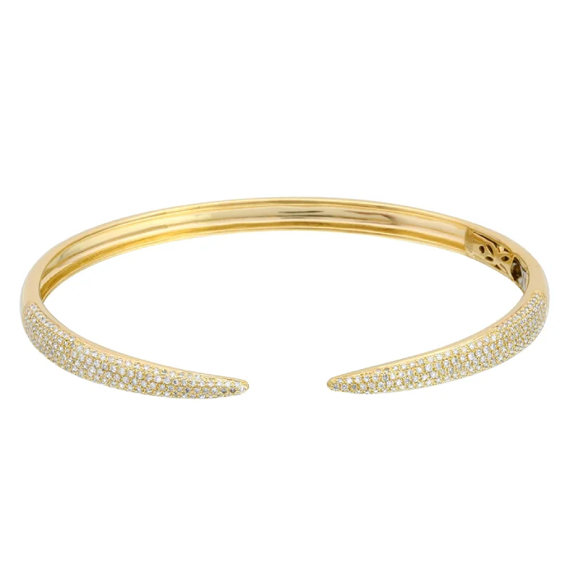 Premium Jewelry At Special Low Prices For A Limited Time Multi Row Diamond Pave Claw Bangle Premium Jewelry At Special Low Prices For A Limited Time Multi Row Diamond Pave Claw Bangle