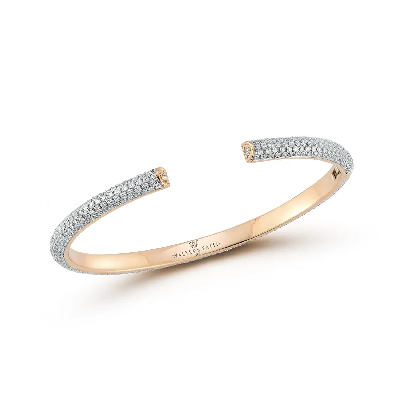 Grab Your Favorite Jewelry At The Lowest Prices THOBY 18K GOLD AND ALL DIAMOND TUBULAR CUFF BRACELET Grab Your Favorite Jewelry At The Lowest Prices THOBY 18K GOLD AND ALL DIAMOND TUBULAR CUFF BRACELET
