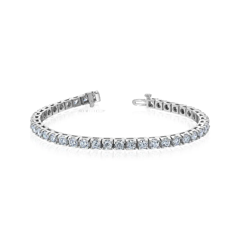 7.12ct TDW Timeless 3.5mm Diamond Tennis Bracelet