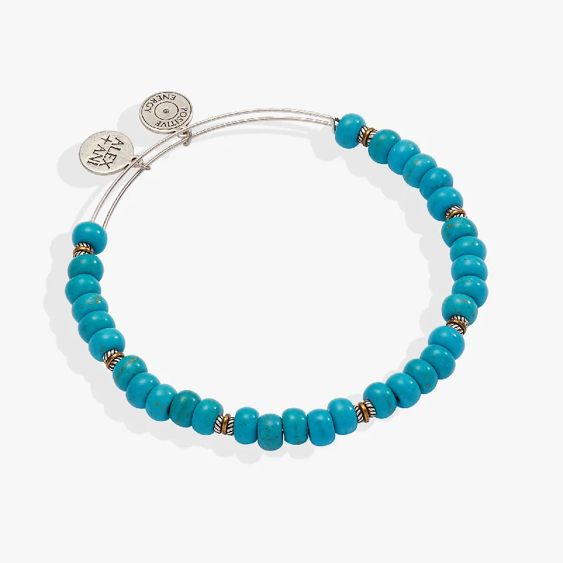 Untamed Turquoise Beaded Bangle