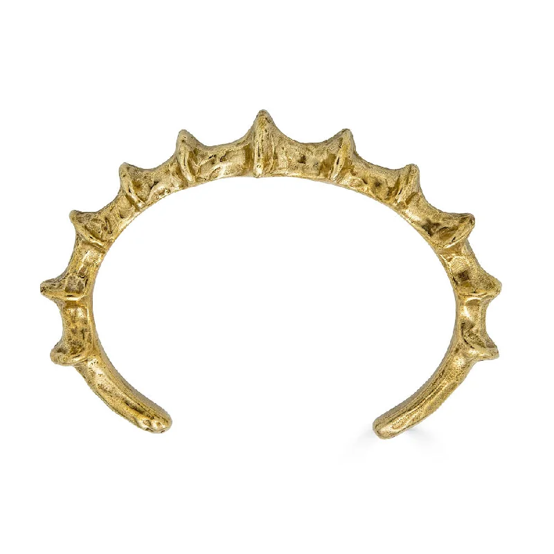 Exclusive Gemstone Jewelry At Special Prices Whelk Cuff, Brass