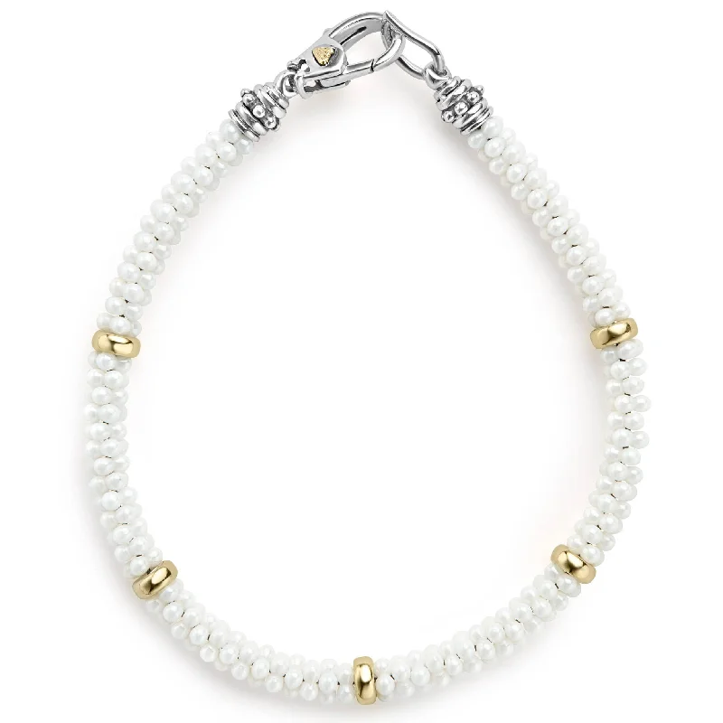 Exclusive Jewelry Sale – Limited-Time Discounts White Caviar Five Gold Station Ceramic Bracelet | 5mm Exclusive Jewelry Sale – Limited-Time Discounts White Caviar Five Gold Station Ceramic Bracelet | 5mm