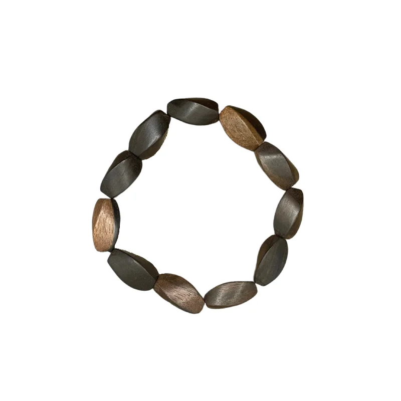 Wood Twist Dark Small Bracelet