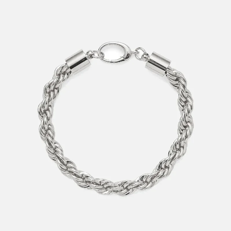 XL Rope Chain Bracelet in Silver