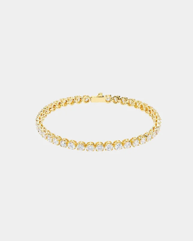 Don't Miss Our Biggest Jewelry Sale Of The Season 5mm Round Tennis Bracelet - Gold
