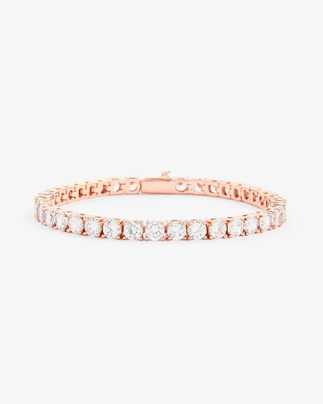 Handcrafted Beauty At Affordable Prices 5mm Tennis Bracelet - Rose Gold