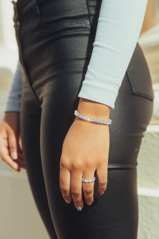 Versatile Layering Jewelry For Effortless Chic 5mm Tennis Bracelet - White Gold
