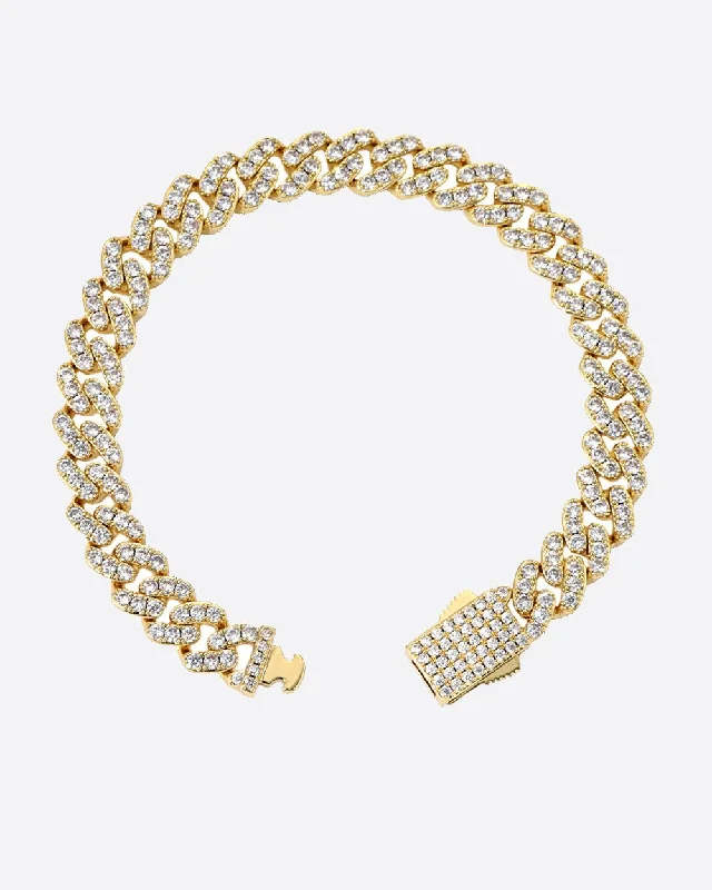 Affordable Luxury Jewelry For Every Occasion 8MM ICED CUBAN Bracelet - Gold