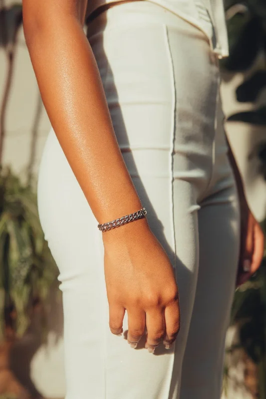 Limited-Stock Jewelry Sale – Once It's Gone, It's Gone 8mm Miami Cuban Link Bracelet - White Gold