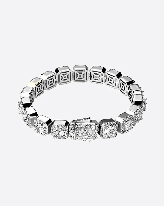 Flash Sale On Exquisite Jewelry – Don't Miss Out VVS clustered Bracelet - White Gold