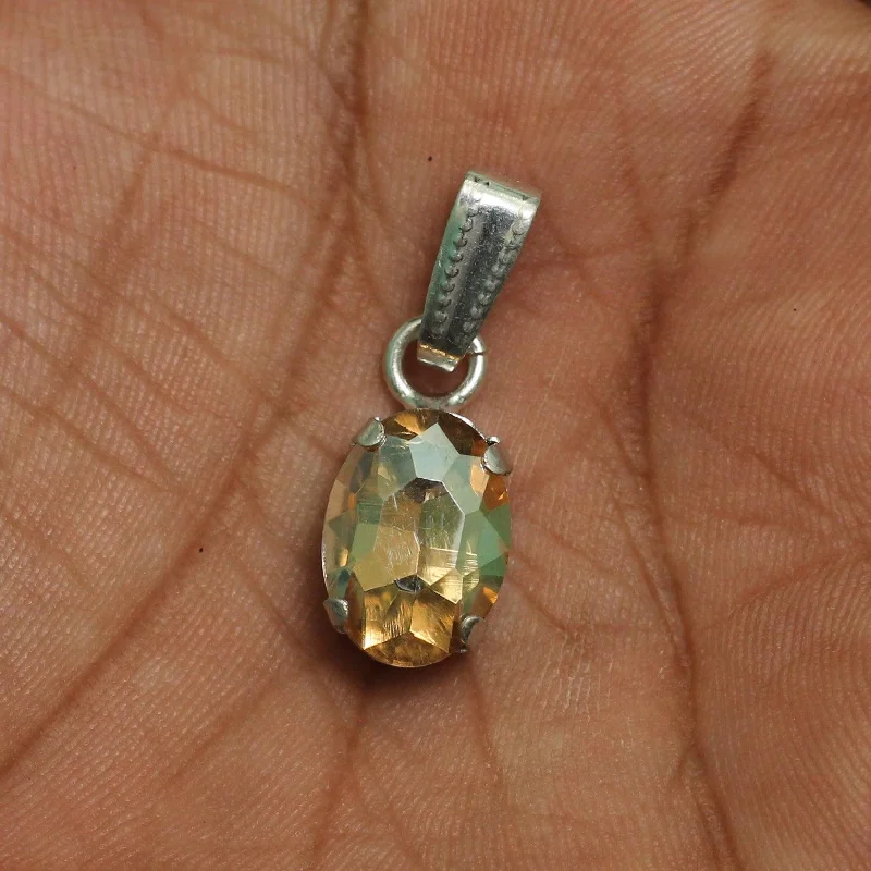 1 Pcs, 14x10mm Oval Stone Pendant