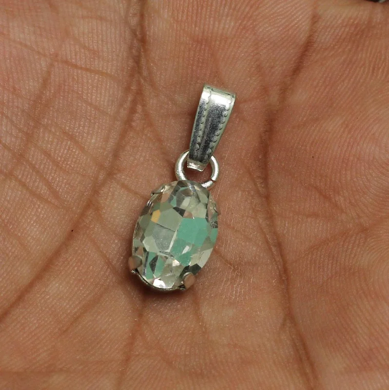 1 Pcs, 14x10mm Oval Stone Pendant