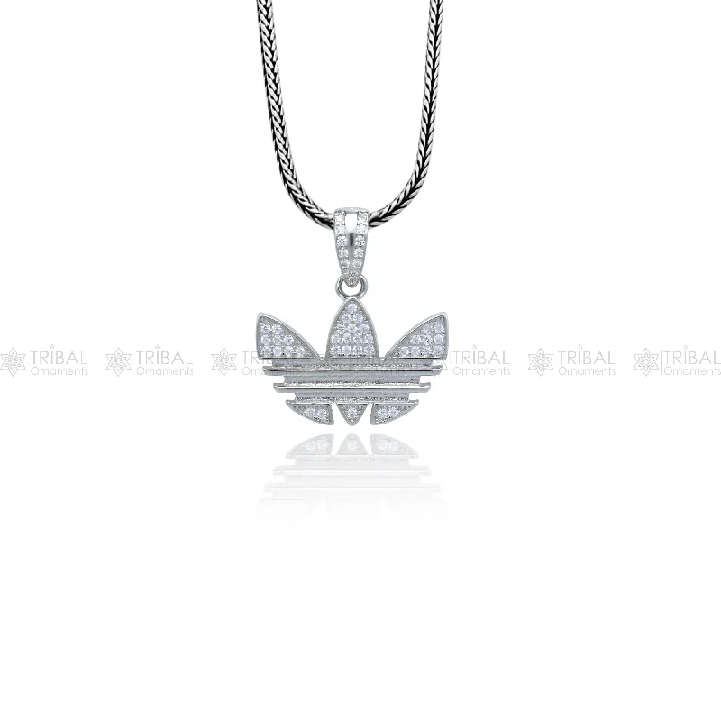 Flash Sale On Exquisite Jewelry – Don't Miss Out 925 Sterling silver Adidas logo pendant nsp958
