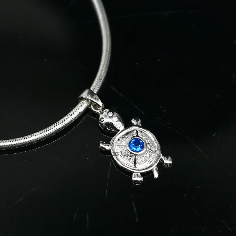 Limited-Time Jewelry Sale – Don't Miss These Deals 925 sterling silver beautiful cubic zircon stone Tortoise pendant  adding a touch of natural beauty and sophistication to any outfit nsp631