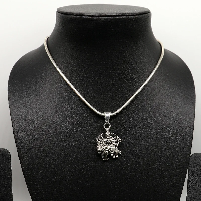 Luxury Jewelry Clearance – Shop Premium Styles Now 925 sterling silver blessing Goddess bhawani/ Durga maa pendant, amazing unisex pendant locket personalized jewelry tribal jewelry ssp549