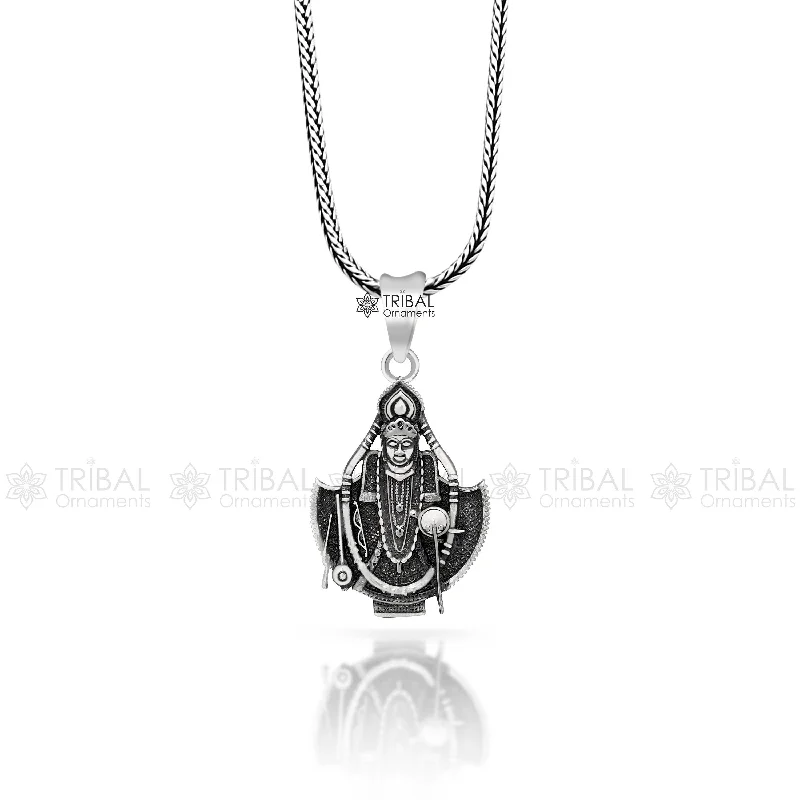 925 sterling silver Lord Krishna/ Shreenath ji, amazing divine pendant locket tribal jewelry nsp811