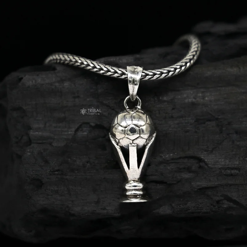 Discover Unique Jewelry With Special Limited-Time Offers 925 sterling silver unique design FIFA TROPHY pendant wheat chain necklace locket best gifting jewelry Nsp720