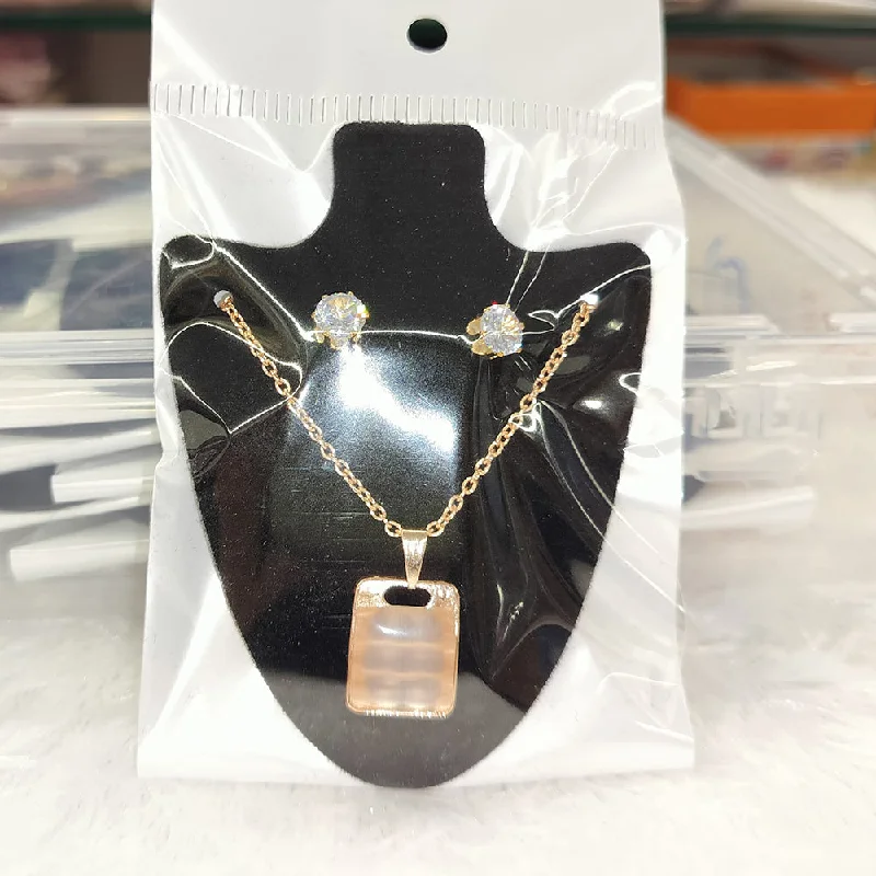 Final Call For Exquisite Jewelry At Reduced Rates Abhinandan Gold Plated Chain Pendant Set Final Call For Exquisite Jewelry At Reduced Rates Abhinandan Gold Plated Chain Pendant Set