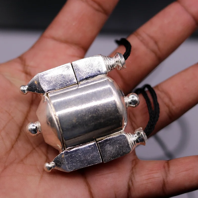 Shine In Style – Shop Jewelry Discounts Today Amazing Sterling silver handmade lingam box container box pendant jewelry from rajasthan india tribal jewelry for belly dance nsp110