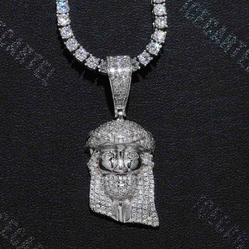 Affordable Luxury Jewelry For Every Occasion Solid Back Mini Jesus Pendant 14K Gold