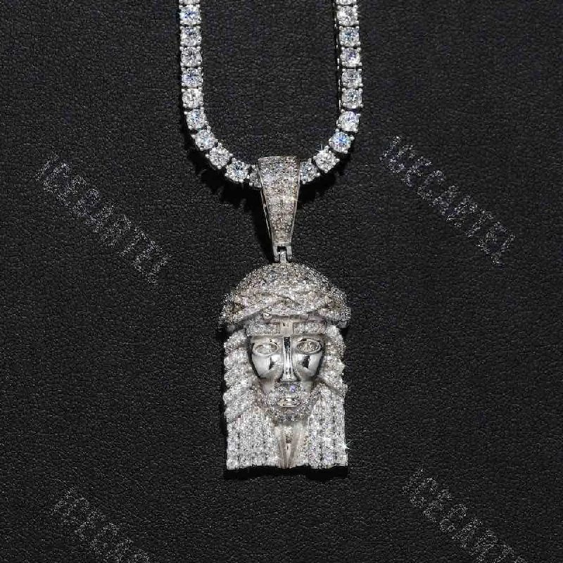 Exclusive Jewelry Offers – Shine For Less Hollow Back Mini Jesus Pendant 14K Gold