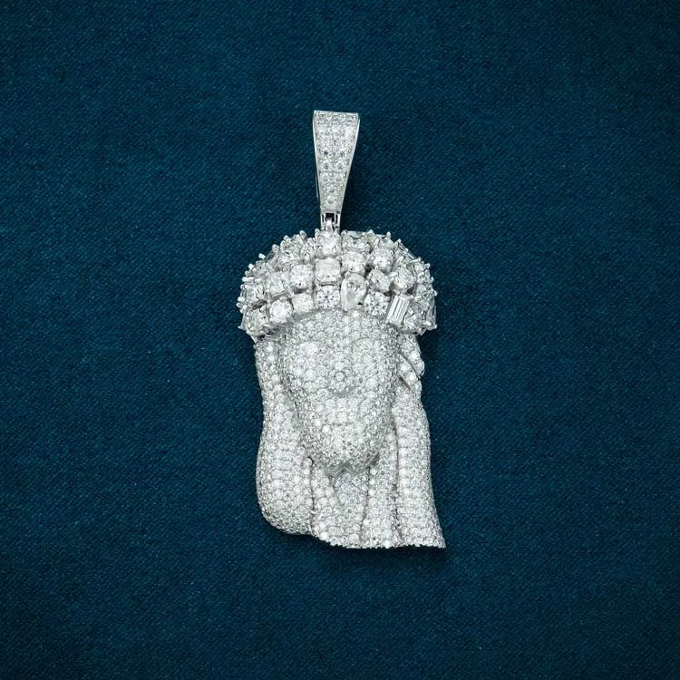 Personalized Engraved Jewelry For Meaningful Gifts Moissanite Jesus Pendant 14K Gold