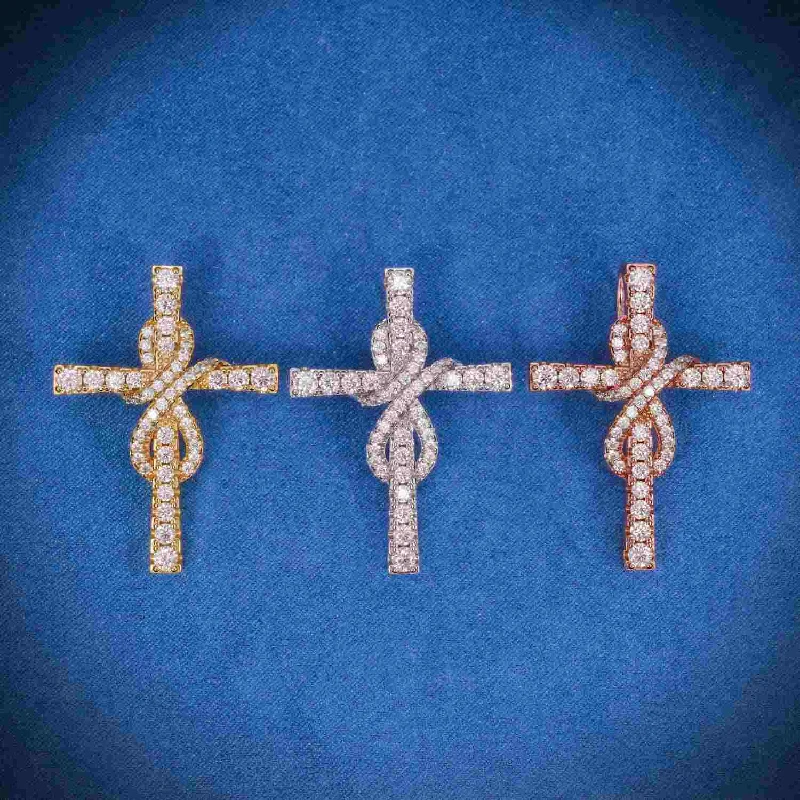 Limited-Stock Jewelry Sale – Once It's Gone, It's Gone Moissanite  Mini Infinity Cross Pendant 14K Gold