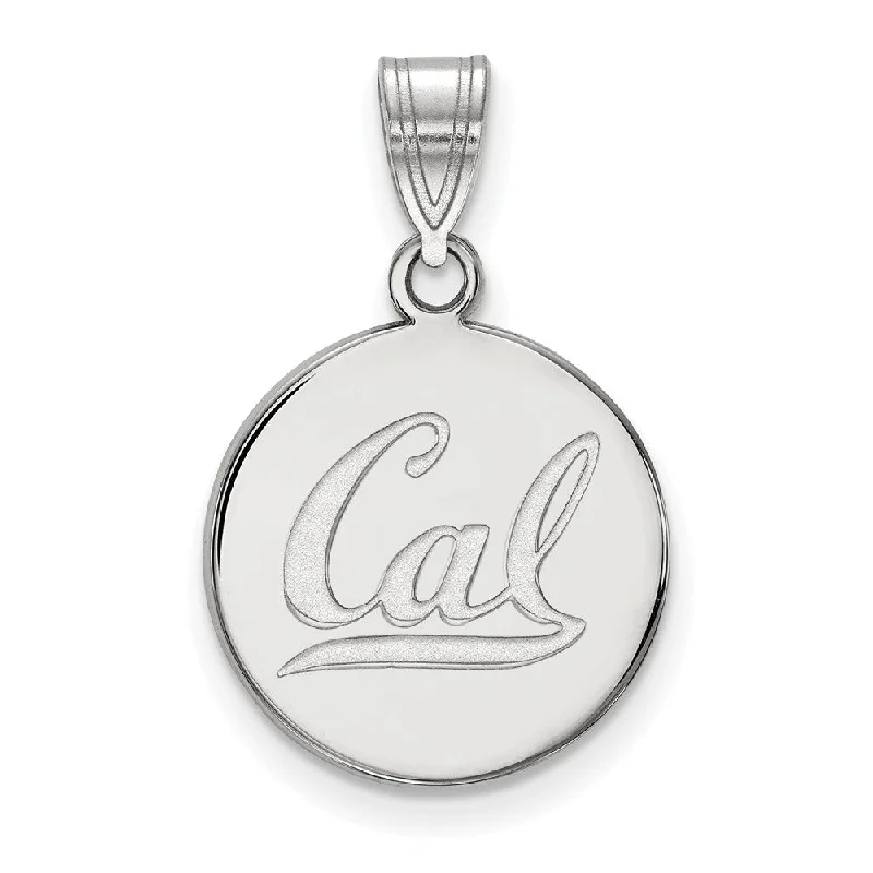 Must-Have Jewelry Pieces At Reduced Prices 10k White Gold California Berkeley Medium 'Cal' Disc Pendant