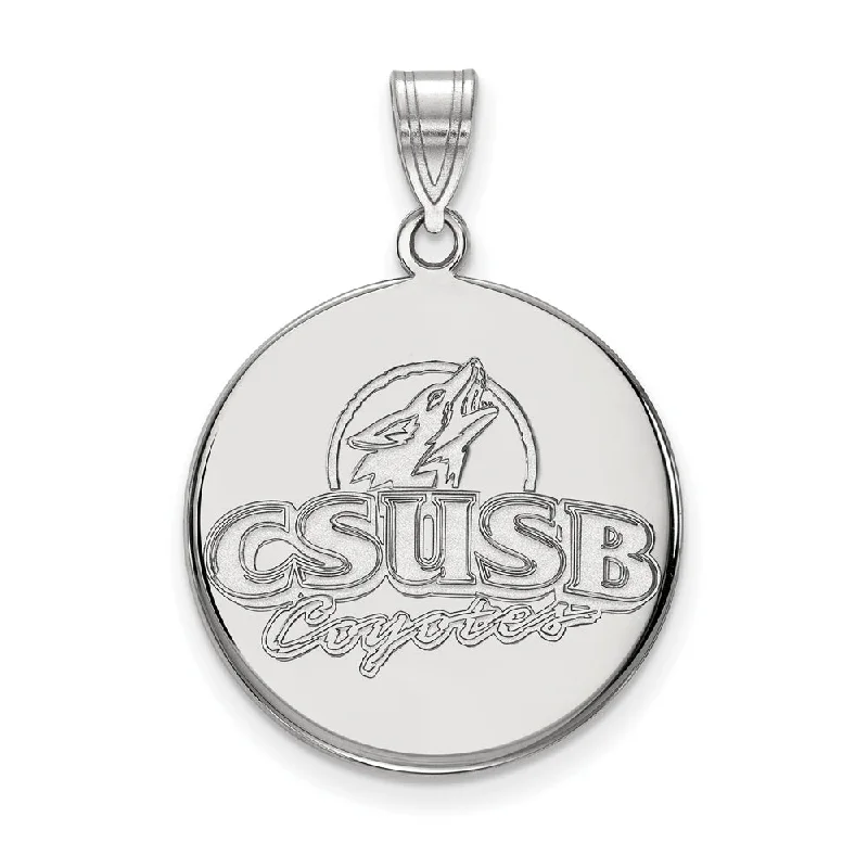 Fine Jewelry, Limited-Time Offers Available 10k White Gold California State San Bernardino Large Pendant