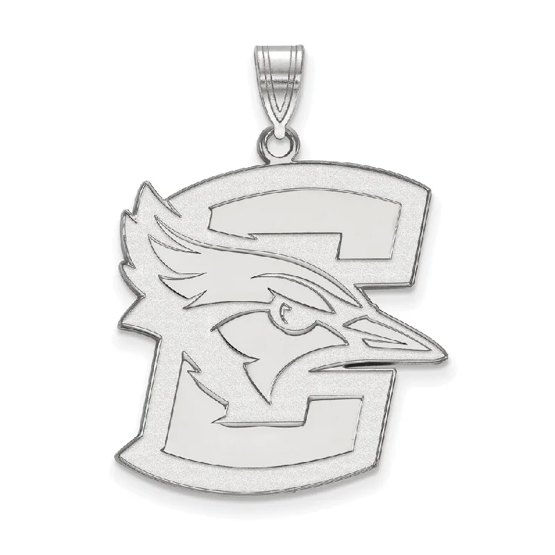 10k White Gold Creighton U XL Pendant