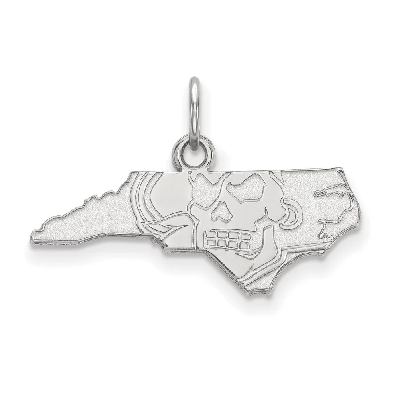 Jewelry Sale Alert – Shop Timeless Elegance Today 10k White Gold East Carolina U XS (Tiny) Charm or Pendant
