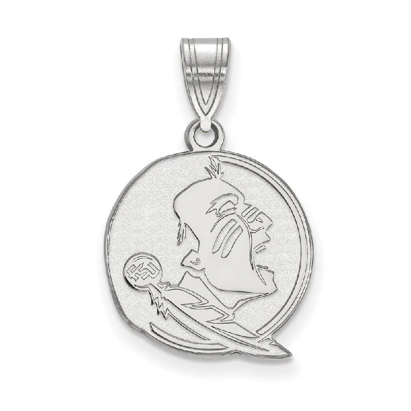 Shop Fine Jewelry With Amazing Deals 10K White Gold Florida State Medium Mascot Pendant