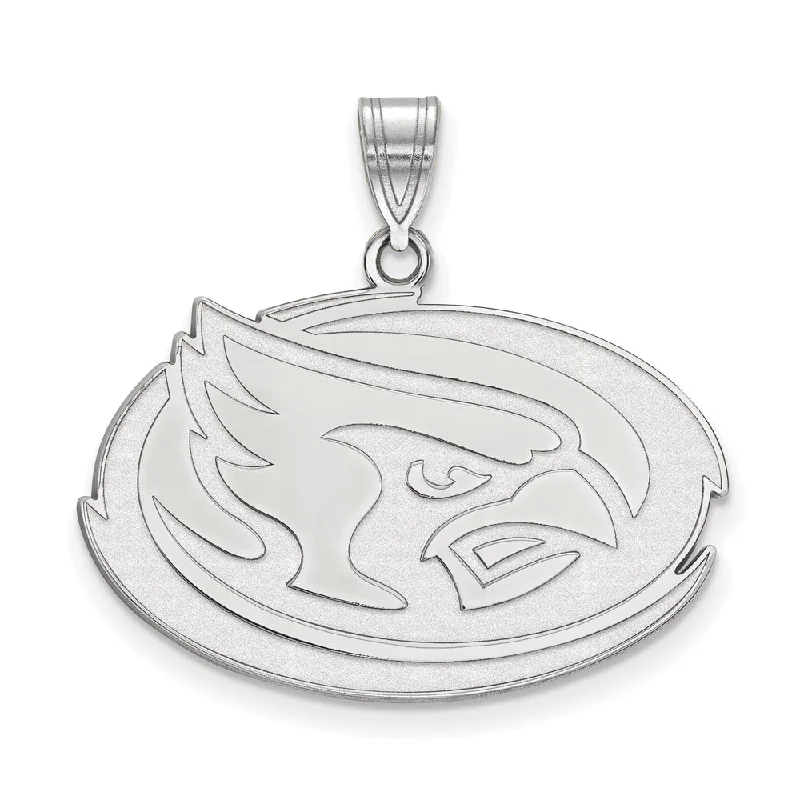 Timeless Elegance At Unbelievable Discounts 10k White Gold Iowa State Large Pendant