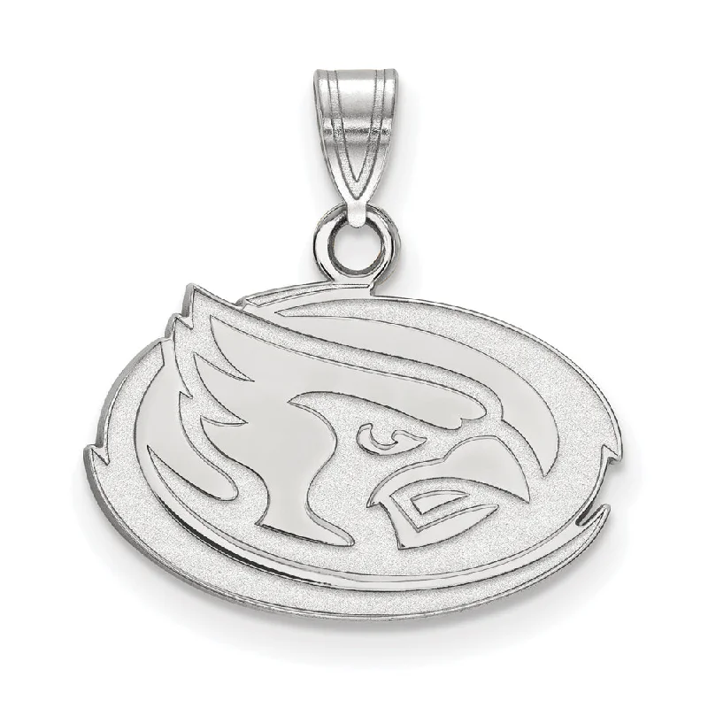 10k White Gold Iowa State Small Pendant