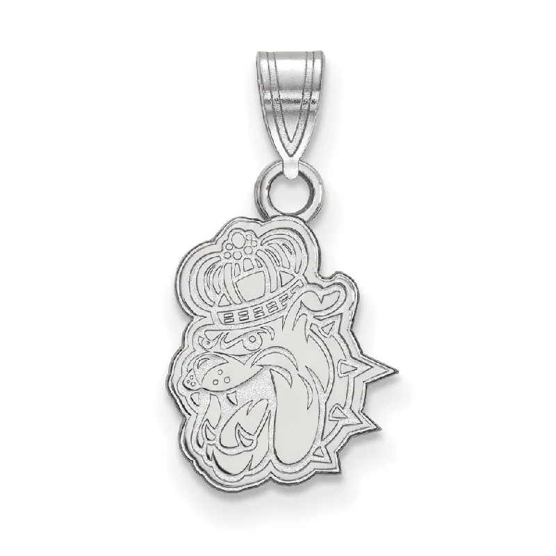 10k White Gold James Madison U Small Mascot Pendant