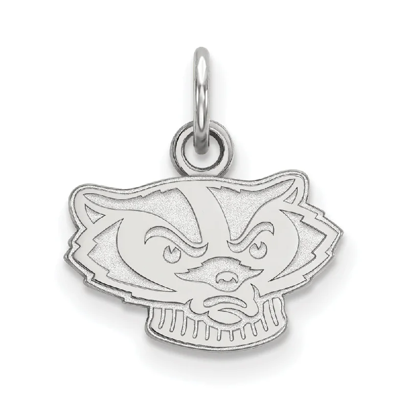 Jewelry Deals That Outshine The Rest 10k White Gold U. of Wisconsin XS (Tiny) Mascot Charm or Pendant