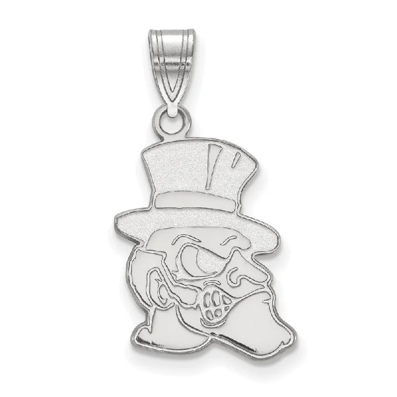 Exclusive Online Jewelry Sale – Don't Wait 10k White Gold Wake Forest U. Large Mascot Pendant