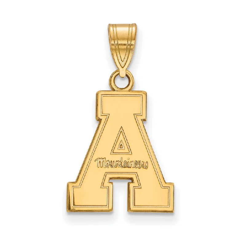 Shop Fine Jewelry With Exclusive Savings 10k Yellow Gold Appalachian State Medium 'A' Pendant