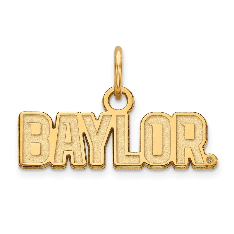 Once-A-Year Jewelry Sale – Grab Your Favorites Now 10k Yellow Gold Baylor U XS (Tiny) Script Logo Charm or Pendant